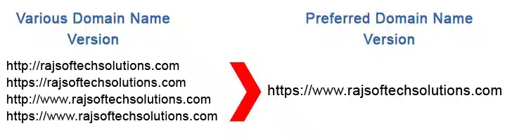 Preferred Domain Name Version